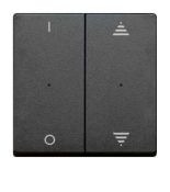 MTN625614 (MTN625614) Клавиша для модуля 2-кнопочного выключателя KNX с символами I/0 и вверх/вниз Merten System M. антрацит. Schneider Electric