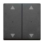 MTN625814 (MTN625814) Клавиша для модуля 2-кнопочного выключателя KNX с символами вверх/вниз Merten System M. антрацит. Schneider Electric