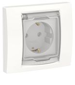 (NU341054) Механизм компьютерной розетки одиночная RJ45. кат.5 UTP. 1 модуль. UNICA NEW графит. Schneider Electric