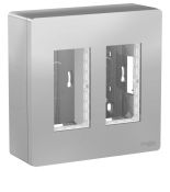 (NU122454) Блок открытой установки unica system. 2х2. UNICA NEW графит. Schneider Electric