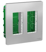 (NU172418) Блок скрытой установки unica system. 2х2. UNICA NEW белый. Schneider Electric