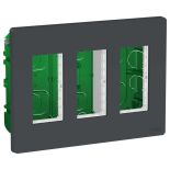 (NU123430) Блок открытой установки unica system. 3х2. UNICA NEW алюминий. Schneider Electric