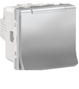 (NU310330) Механизм 1 клавишного выключателя. 10А 1 модуль. UNICA NEW алюминий. Schneider Electric (NU310330) Механизм 1 клавишного выключателя. 10А 1 модуль. UNICA NEW алюминий. Schneider Electric