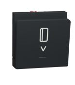 (NU341230) Механизм компьютерной розетки одиночная RJ45. кат.5 UTP. 1 модуль. UNICA NEW алюминий. Schneider Electric