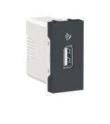 (NU342930) Механизм USB-Коннектор. 1 модуль. UNICA NEW алюминий. Schneider Electric
