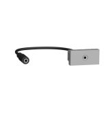 Розетка Schneider Electric Minijack 1 модуль UNICA NEW алюміній