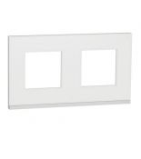 (NU600682) Рамка 3-постовая. горизонтальная. Unica Pure каучук (графит). Schneider Electric