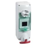 Розетка настінна з блокуючим перемикачем та DIN кріпленням Schneider Electric Mureva PKB63Q535 63A 3P N E