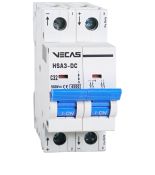 (VCS-000029) Автоматический выключатель HSA3-DC 2P 32А. 4.5кА кривая C. 500V DC. VECAS