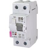 (2173101) Дифференциальный автоматический выключатель KZS-2M 1+N. In-6 А. 30mA. Un-230 В. Класс AC. тип АС. ETI