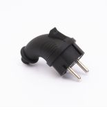 Вилка каучукова кутова RPAB чорна 2Р РE TAKEL 503353 IP44