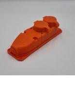 Розетка каучукова двомісна TAKEL 503361 O SCHUKO 2P E IP44 Розетка каучукова двомісна TAKEL 503361 O SCHUKO 2P E