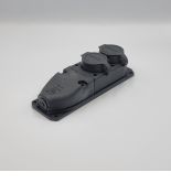 Розетка каучукова двомісна TAKEL 503361 SCHUKO 2P E IP44 Розетка каучукова двомісна TAKEL 503361 SCHUKO 2P E