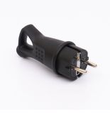 Вилка каучукова пряма з ухом 411 2Р РE IP44 LEE 703354