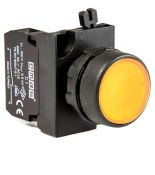 Кнопка натискна кругла 1НО жовта пластик EMAS IP65 CP100DS серії CP Кнопка натискна кругла 1НО жовта пластик EMAS IP65 серії CP