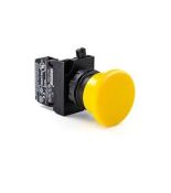 Кнопка грибок аварійна EMAS d 40мм без фіксації 1НЗ жовта пластик IP65 CP200MS серії CP Кнопка грибок аварійна EMAS d 40мм без фіксації 1НЗ жовта пластик IP65 серії CP