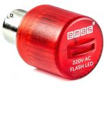 (IKMF220K) Мигающий светодиод 220В. 50;70 мм. красный. EMAS