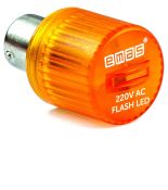 Миготливий світлодіод 220В EMAS IKMF220S 50 70 мм жовтий Миготливий світлодіод 220В EMAS 50 70 мм жовтий