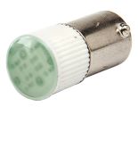 (LED220Y) Лампа сменная светодиодная матрица Bа9s 100-230В AC зеленая. EMAS (LED220Y) Лампа сменная светодиодная матрица Bа9s 100-230В AC зеленая. EMAS