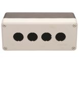 Пост 4 кнопковий пластиковий чорно сірий порожній EMAS PY4BOS IP65