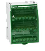 Шина нульова в корпусі Schneider Electric LGY410028 струм 100 A для надійного зєднання провідників в електрощитах Шина нульова в корпусі Schneider Electric LGY410028 14 для електромонтажу на DIN рейці