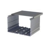 Перфорований короб з кришкою серії KKD 120х80 мм ШхВ Klemsan 0.0.0.5.551208 2000 мм.