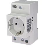 Розетка на ETI DIN рейку Schuko t 2P Z 2414020 Розетка на ETI DIN рейку Schuko t 2P Z