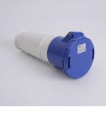 Розетка переносна 233 63А 220В 2Р Е IP67 TAKEL 503238