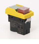 (503901) Пусковая электромагнитная кнопка ESSB-11YC 4pin. желтая рамка. TAKEL