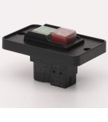 (503903) Пусковая электромагнитная кнопка ESSB-12BС 4pin на панели. черная рамка. TAKEL