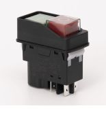 (503909) Пусковая электромагнитная кнопка ESSB-21BC 4pin. черная рамка. TAKEL (503909) Пусковая электромагнитная кнопка ESSB-21BC 4pin. черная рамка. TAKEL