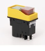(503910) Пусковая электромагнитная кнопка ESSB-21YC 4pin. желтая рамка. TAKEL (503910) Пусковая электромагнитная кнопка ESSB-21YC 4pin. желтая рамка. TAKEL