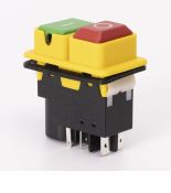 (503952) Пусковая электромагнитная кнопка ESSB-102YC 5pin. желтая рамка. TAKEL (503952) Пусковая электромагнитная кнопка ESSB-102YC 5pin. желтая рамка. TAKEL