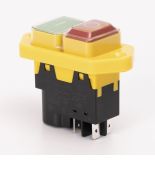 (503976) Пусковая электромагнитная кнопка ESSB-141YC 4pin. желтая рамка. TAKEL
