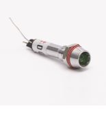 (505717з) Светодиодный индикатор металлический AD22С ∅ M8 220v АC. зеленый. TAKEL