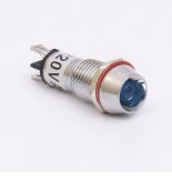 (505723с) Светодиодный индикатор металлический AD22С ∅ M10 220v АC. синий. TAKEL (505723с) Светодиодный индикатор металлический AD22С ∅ M10 220v АC. синий. TAKEL