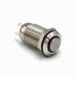 (511006з) Кнопка металлическая КНМ-12-HJ-E-Z 220V 1NO высокая с фиксацией. зеленый. TAKEL
