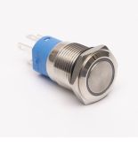 (511055к) Кнопка металлическая КНМ-16-FJ-E 220V 1NO1NC плоская. красный. TAKEL
