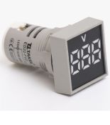 (705015б) Светодиодный вольтметр ED22-FVD АC 60-500В. квадрат. белый. TAKEL (705015б) Светодиодный вольтметр ED22-FVD АC 60-500В. квадрат. белый. TAKEL