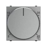 N2240.3 PL Механизм термостата для теплого пола (5ºС-45ºС). 10 ампер 2 модуля Zenit серебряный