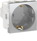 Механізм розетка із заземленням та зі шторками Schneider Electric NU303730 самозатискні клеми