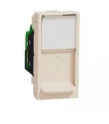 (NU341044) Механизм компьютерной розетки RJ45. кат. 5 UTP. 1 модуль. слоновая кость. Schneider Electric