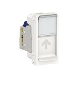 Механізм компʼютерної розетки одиночний Schneider Electric RJ45 NU344818 кат.6 FTP 1 модуль UNICA NEW білий Механізм компʼютерної розетки одиночний Schneider Electric RJ45 кат.6 FTP NU344818