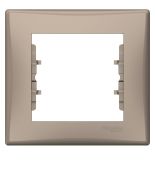 (SDN5810568) Декоративная рамка одноместная Sedna горизонтальная IP44. титан. Schenider Electric