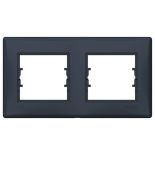 (SDN5810670) Декоративная рамка двухместная Sedna горизонтальная IP44. графит. Schenider Electric (SDN5810670) Декоративная рамка двухместная Sedna горизонтальная IP44. графит. Schenider Electric