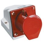 Розетка стаціонарна зовнішня TAKEL 503213 16A 3P N E IP44 380В Розетка стаціонарна зовнішня TAKEL 503213 16A 3P N E