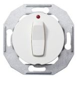 (WDE011004) Кнопочный выключатель на 2-ва направления с красной лампочкой индикации RENOVA белая. Schneider Electric
