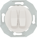 (WDE011016) Двухклавишный выключатель RENOVA белая. Schneider Electric