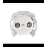 (WDE011721) Розетка TV/R (телевизионная + радио (6dB) RENOVA белая. Schneider Electric