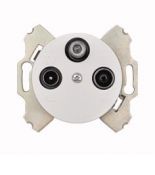 (WDE011725) Розетка TV/R/D-M8 проходная RENOVA белая. Schneider Electric